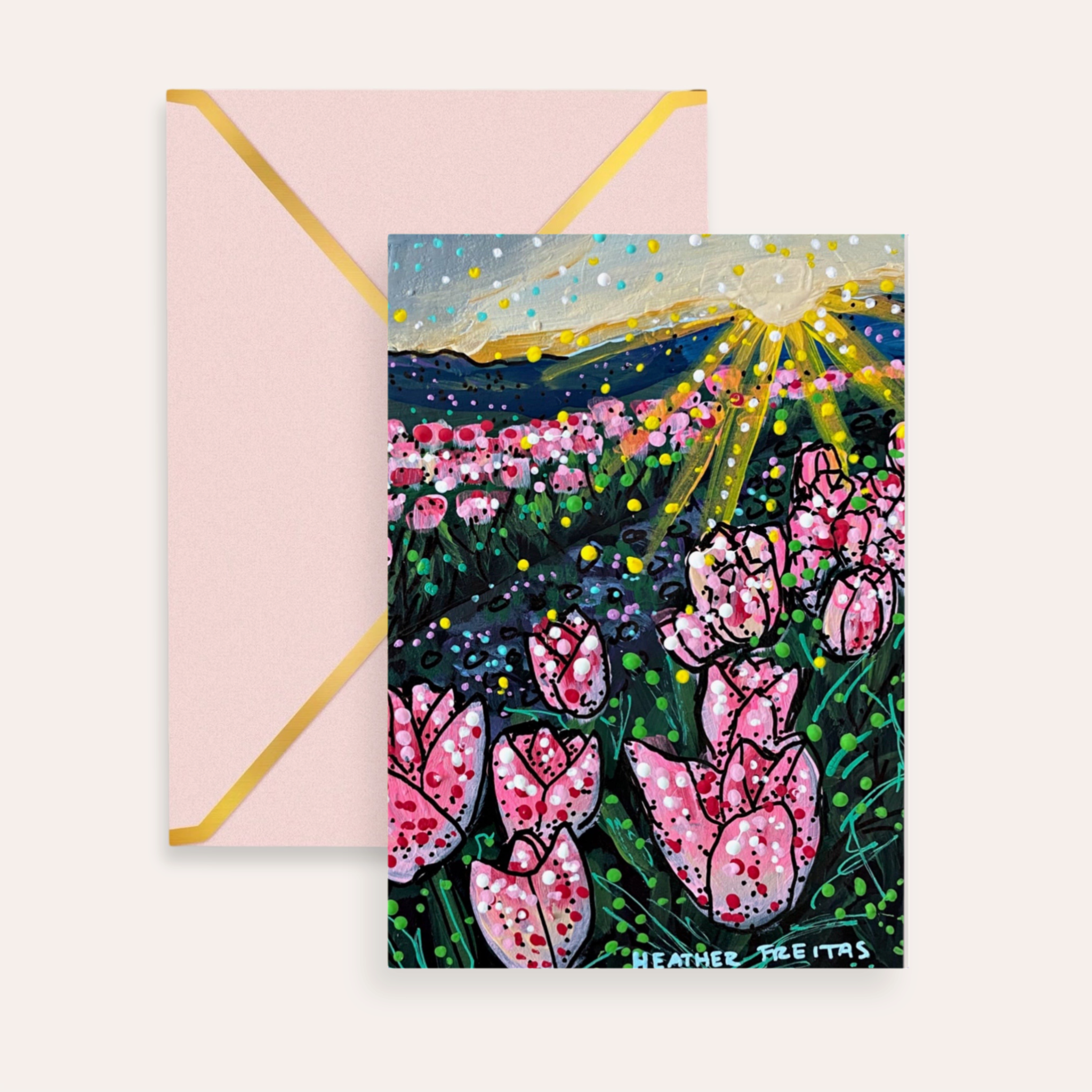 Tulips Fine Art Greeting Card