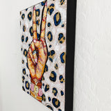 Peace, Love, Fashion & Leopard Print ( Original Painting )