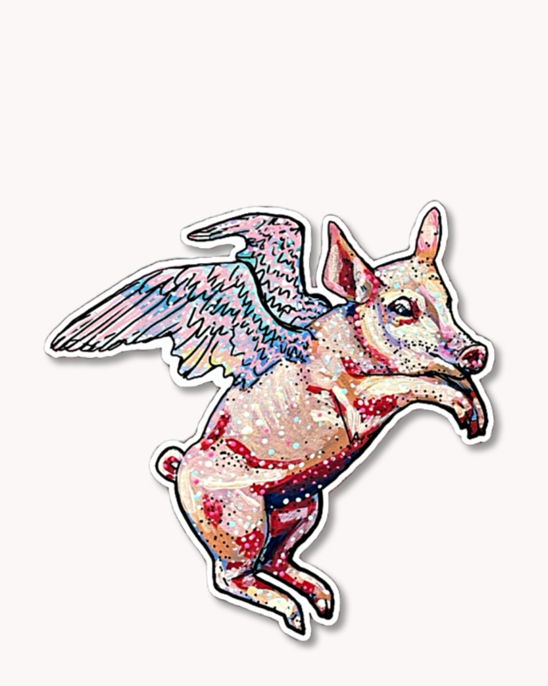 Flying Pig Sticker