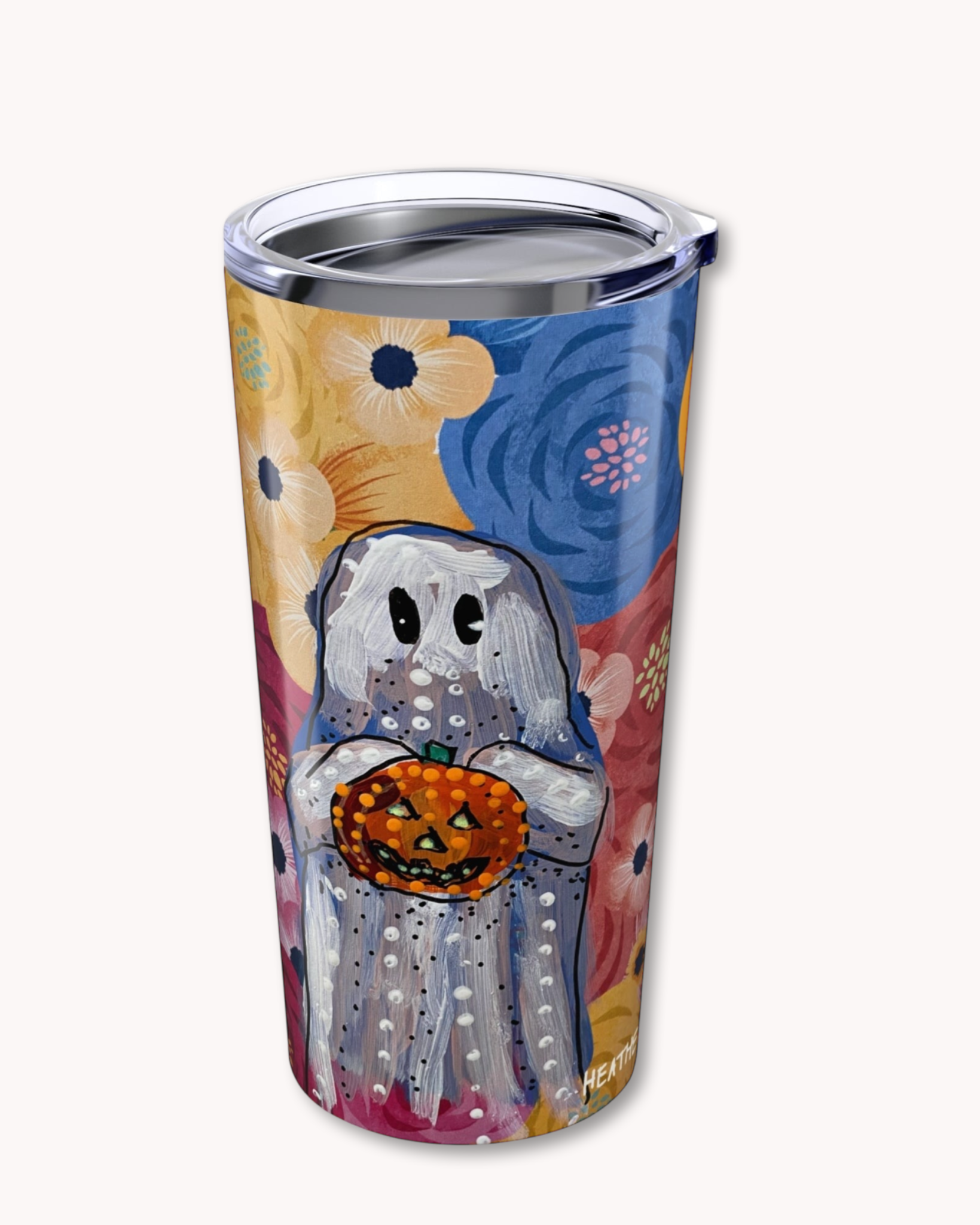 Floral Ghost 20oz Tumbler