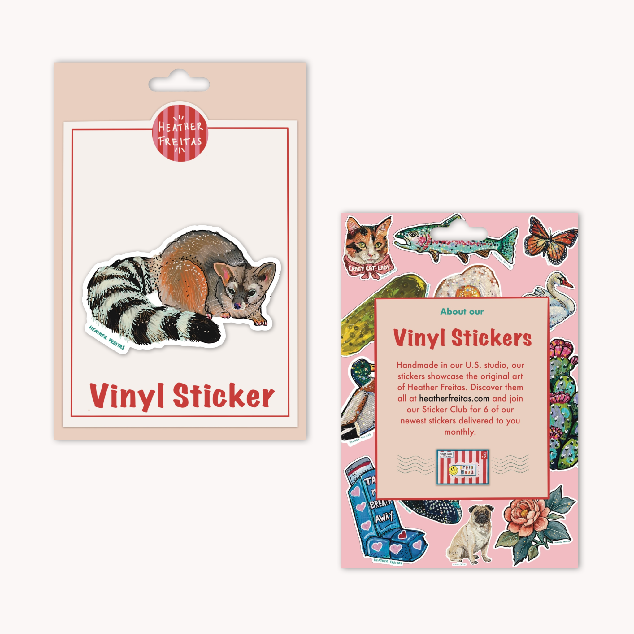 Ringtail Cat Sticker