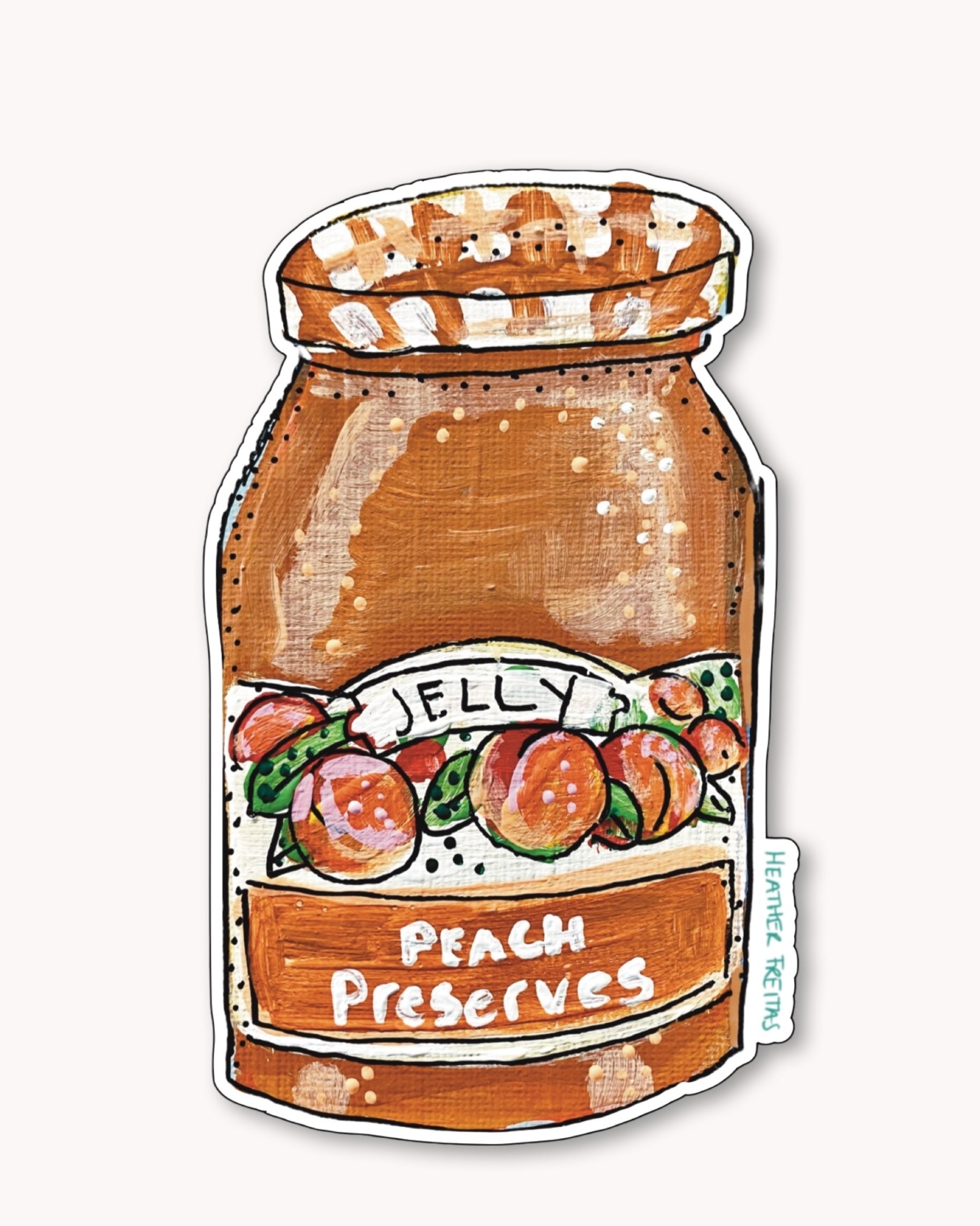 Peach Preserves Sticker