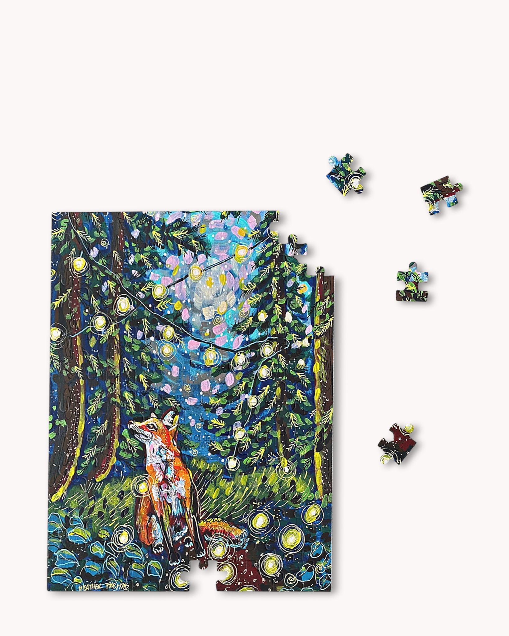 Moody Forest Fox Puzzle ( 120 - 500 Piece )