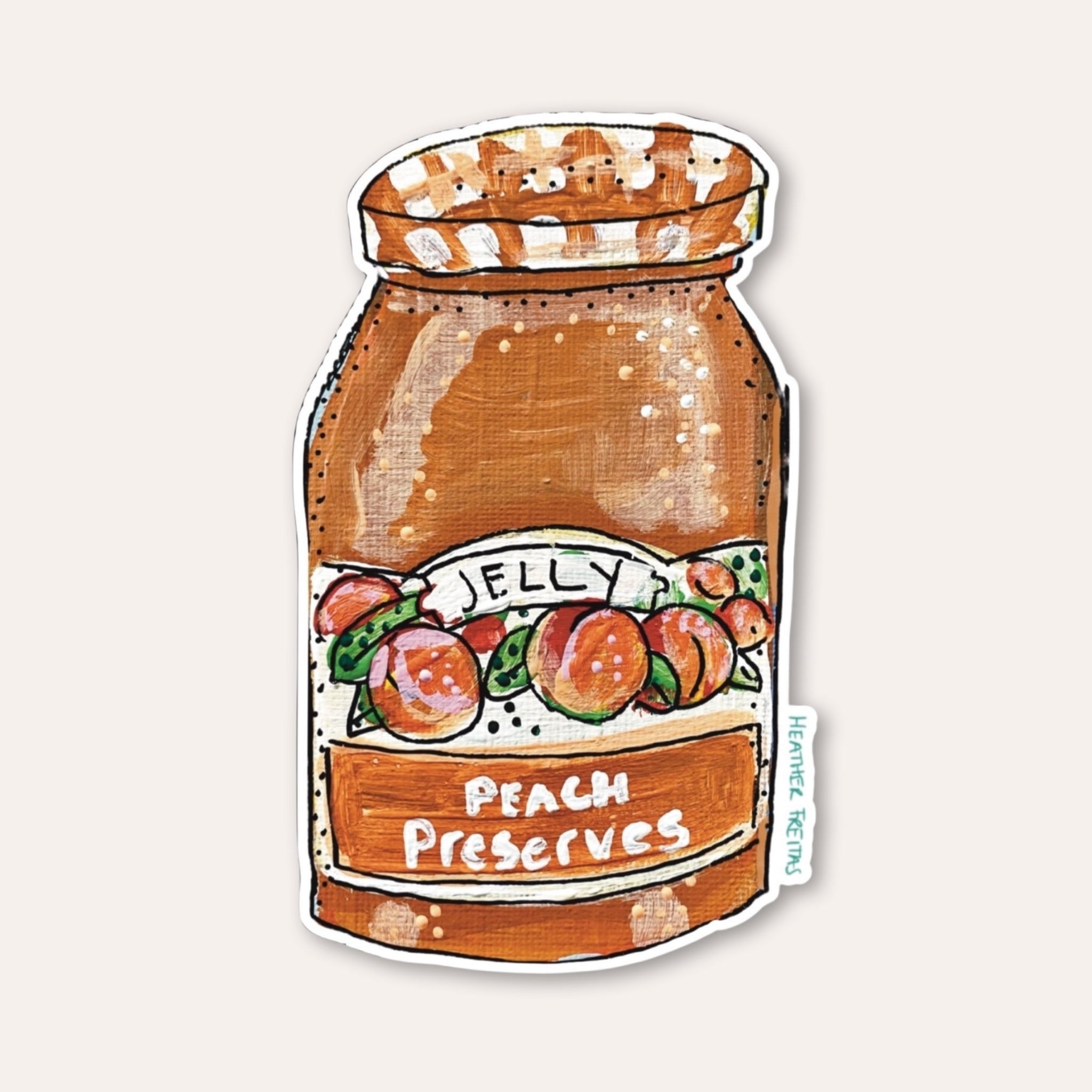 Peach Preserves Sticker