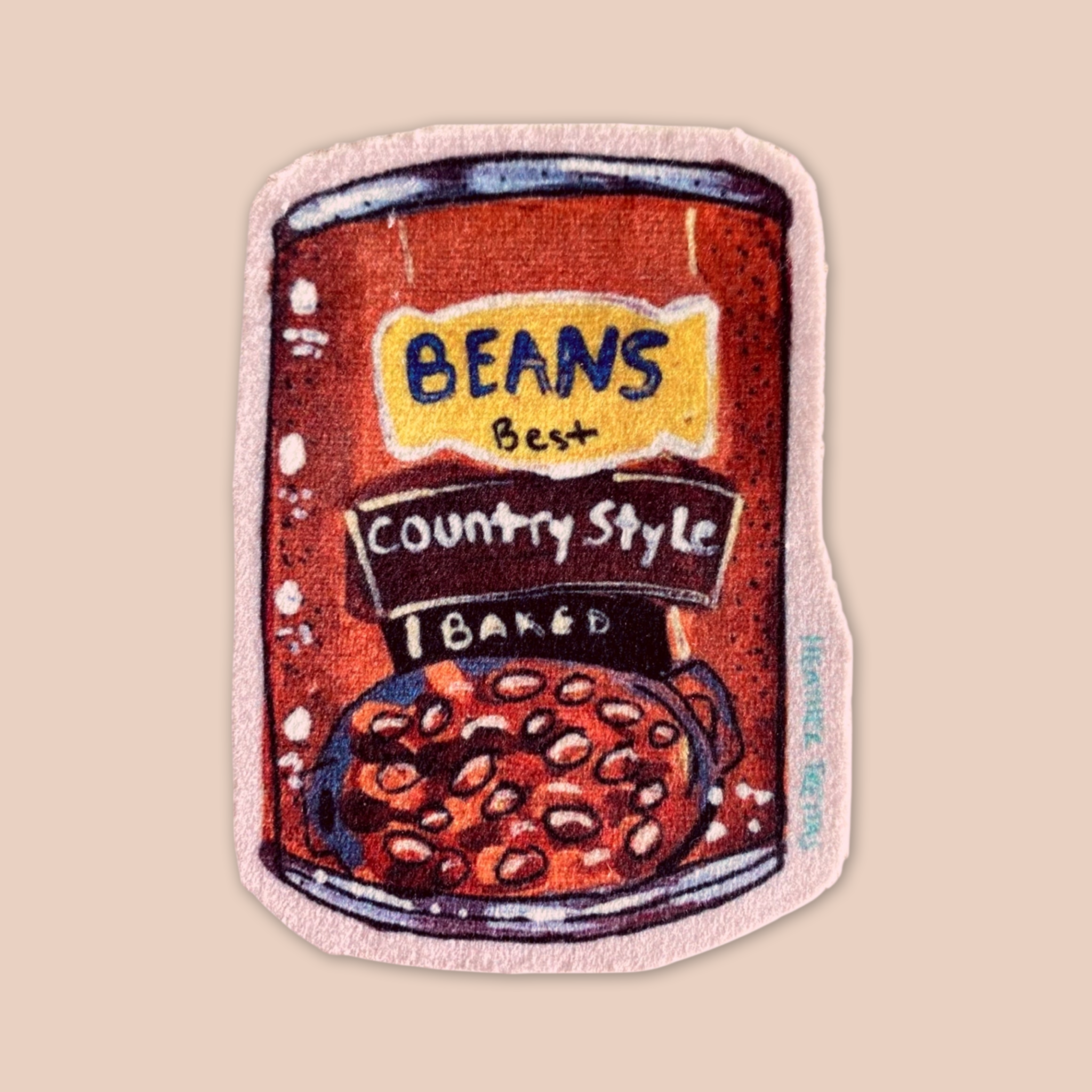Baked Beans - Sew On Velveteen Patch