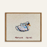 Swan Beaded Wall Art
