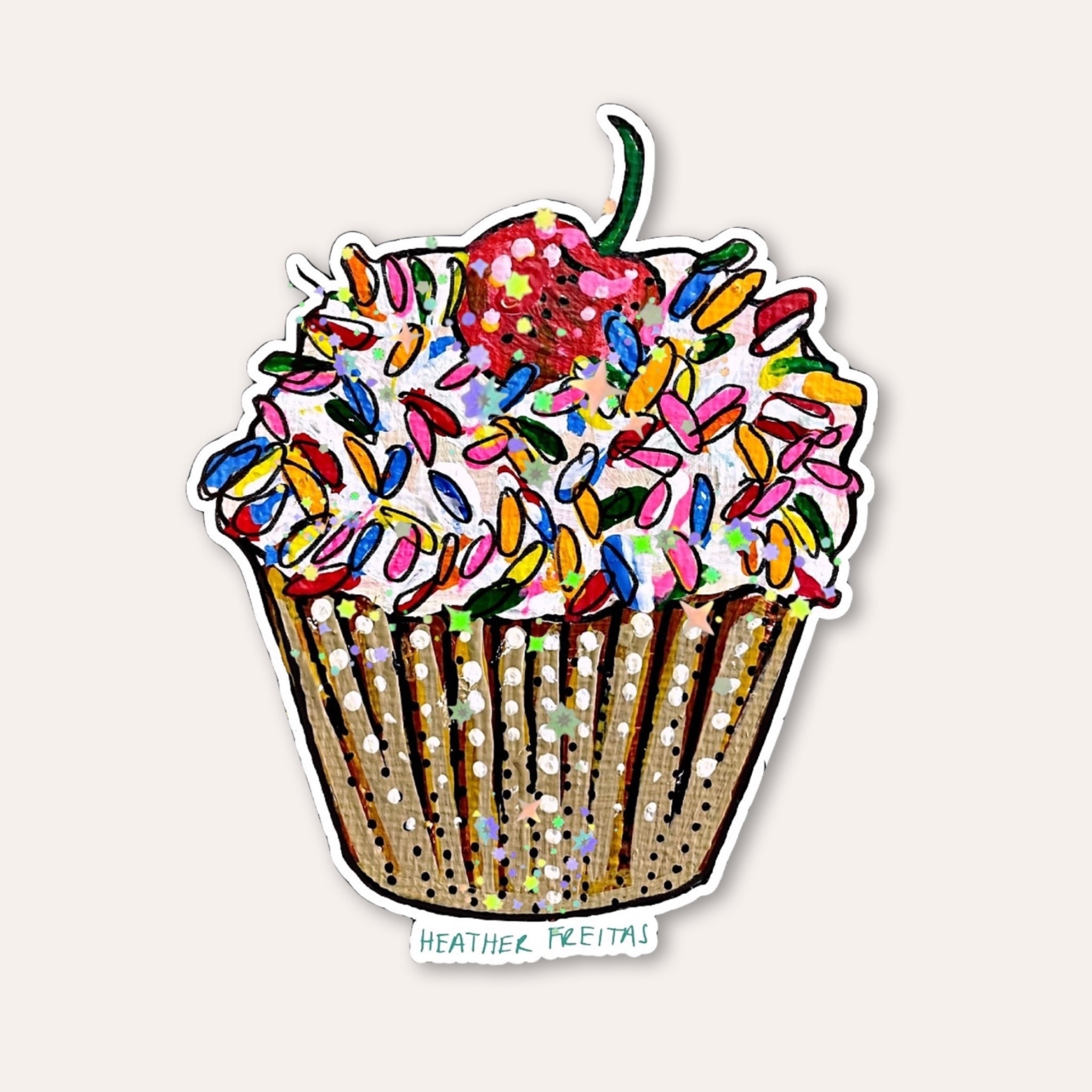 Cupcake Sticker