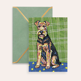 Airedale Dog Fine Art Greeting Card