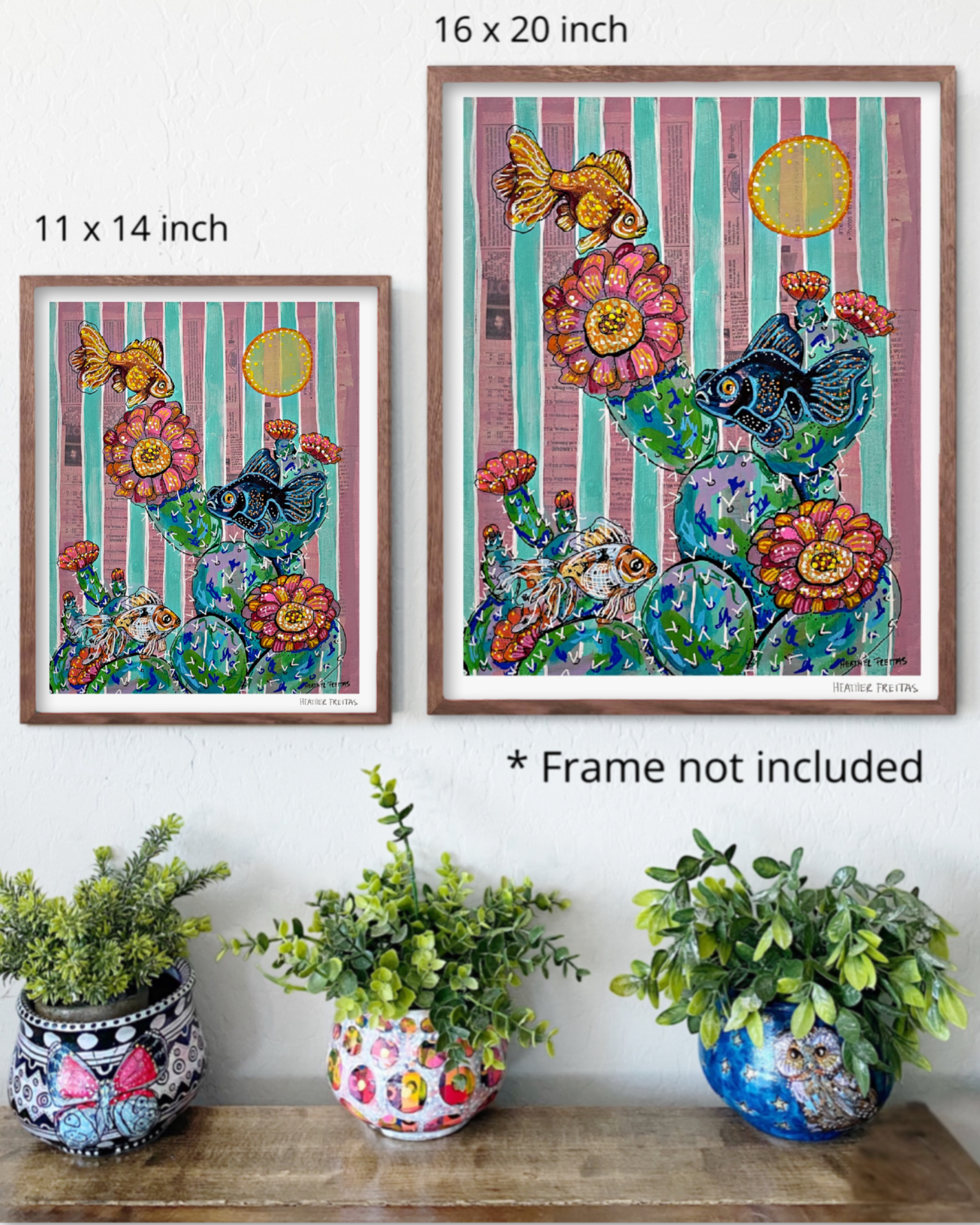 Cactus Goldfish Fine Art Print