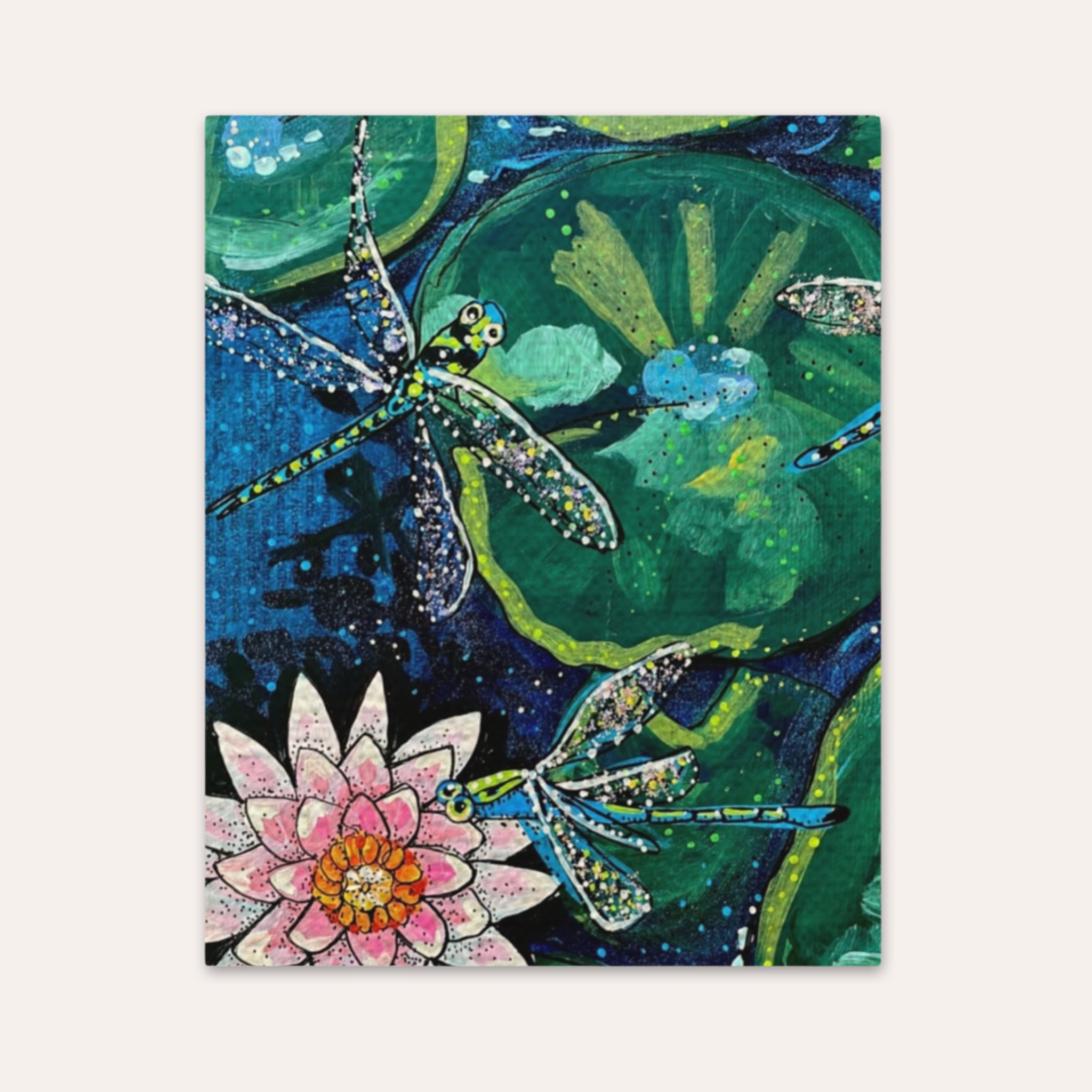 Dragonfly Lily Fine Art Print