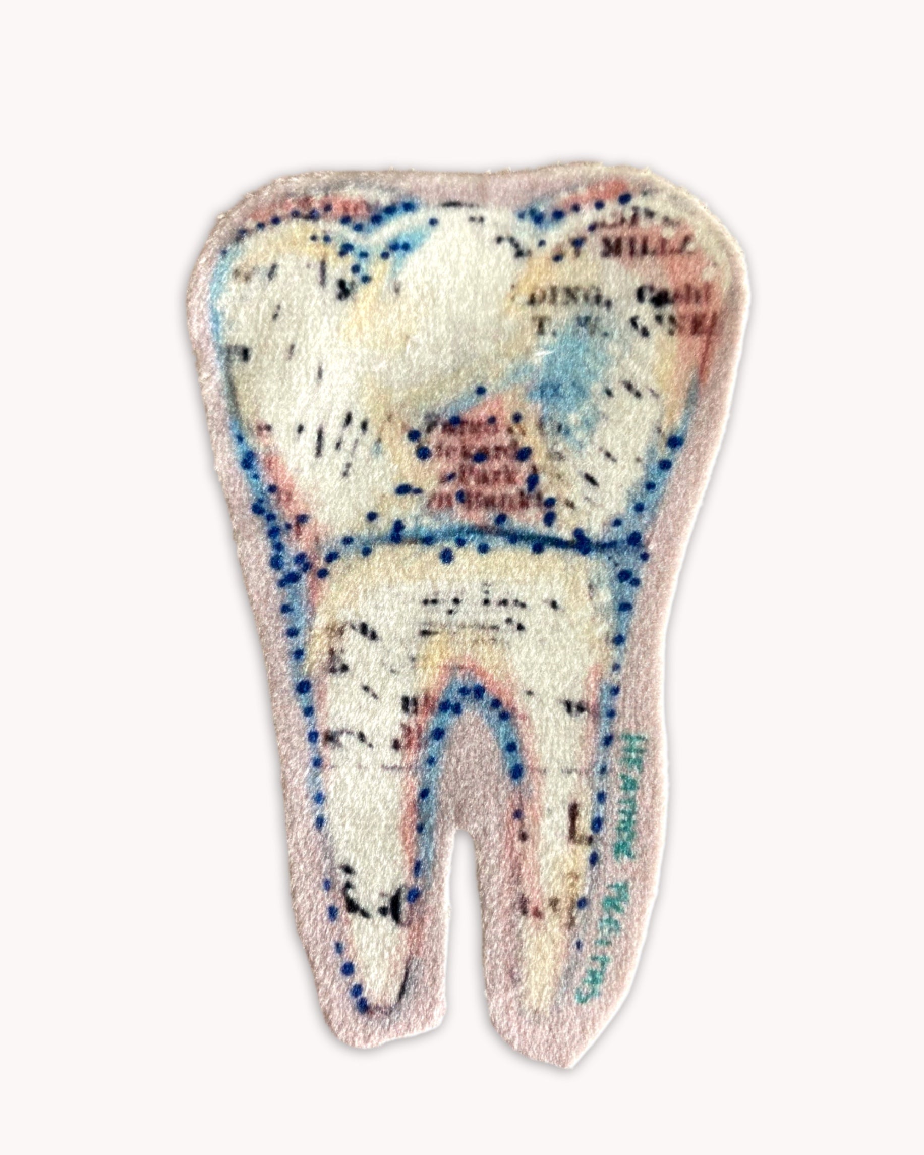 Tooth - Sew On Velveteen Patch