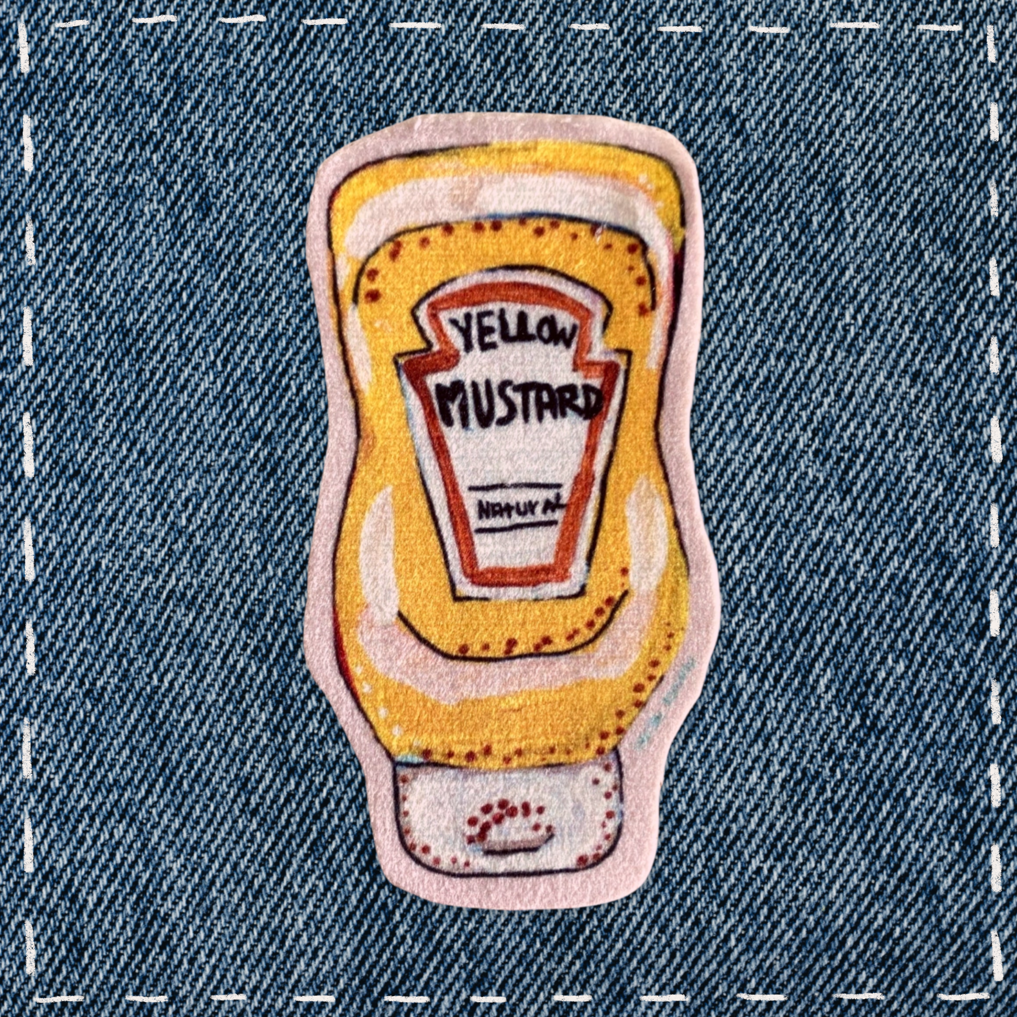 Mustard - Sew On Velveteen Patch