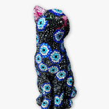 Black Cat Evil Eye Crystal Cat Sculpture - Heather Freitas - fine art home deccor