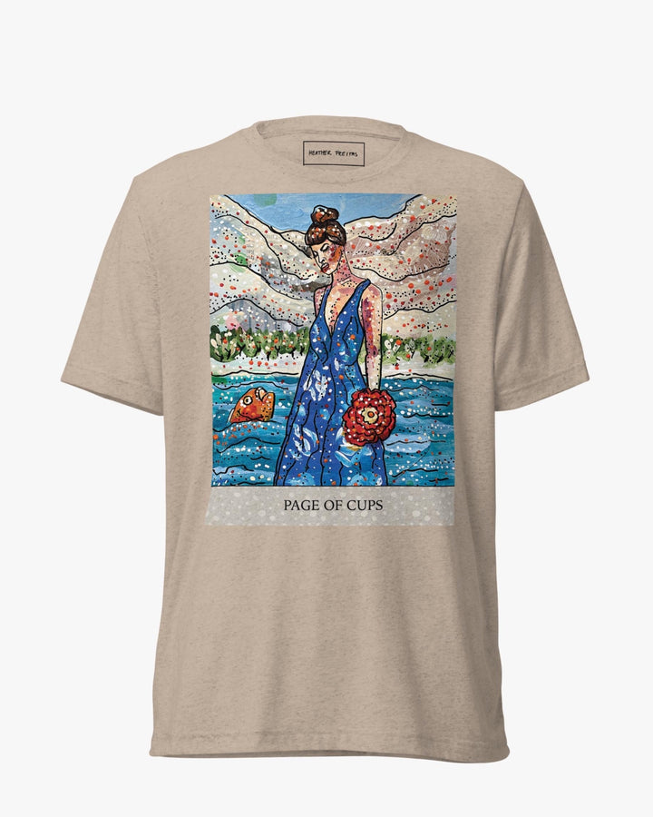 Page Of Cups Tarot Unisex Short Sleeve T-shirt