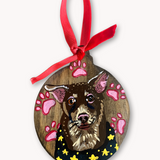 Levi & Mariah Double sided ornament 1