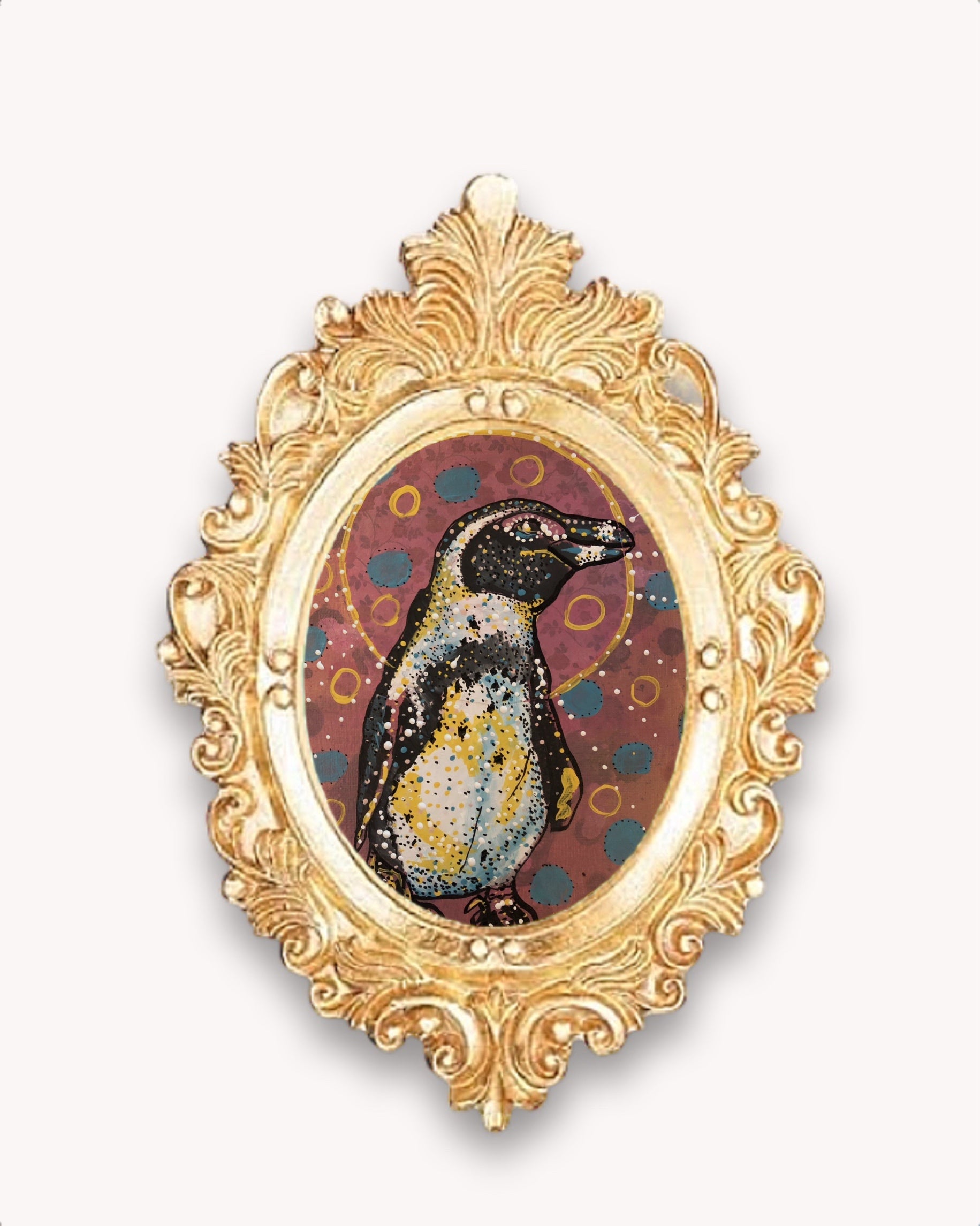 African Penguin Framed Magnet ( Small )