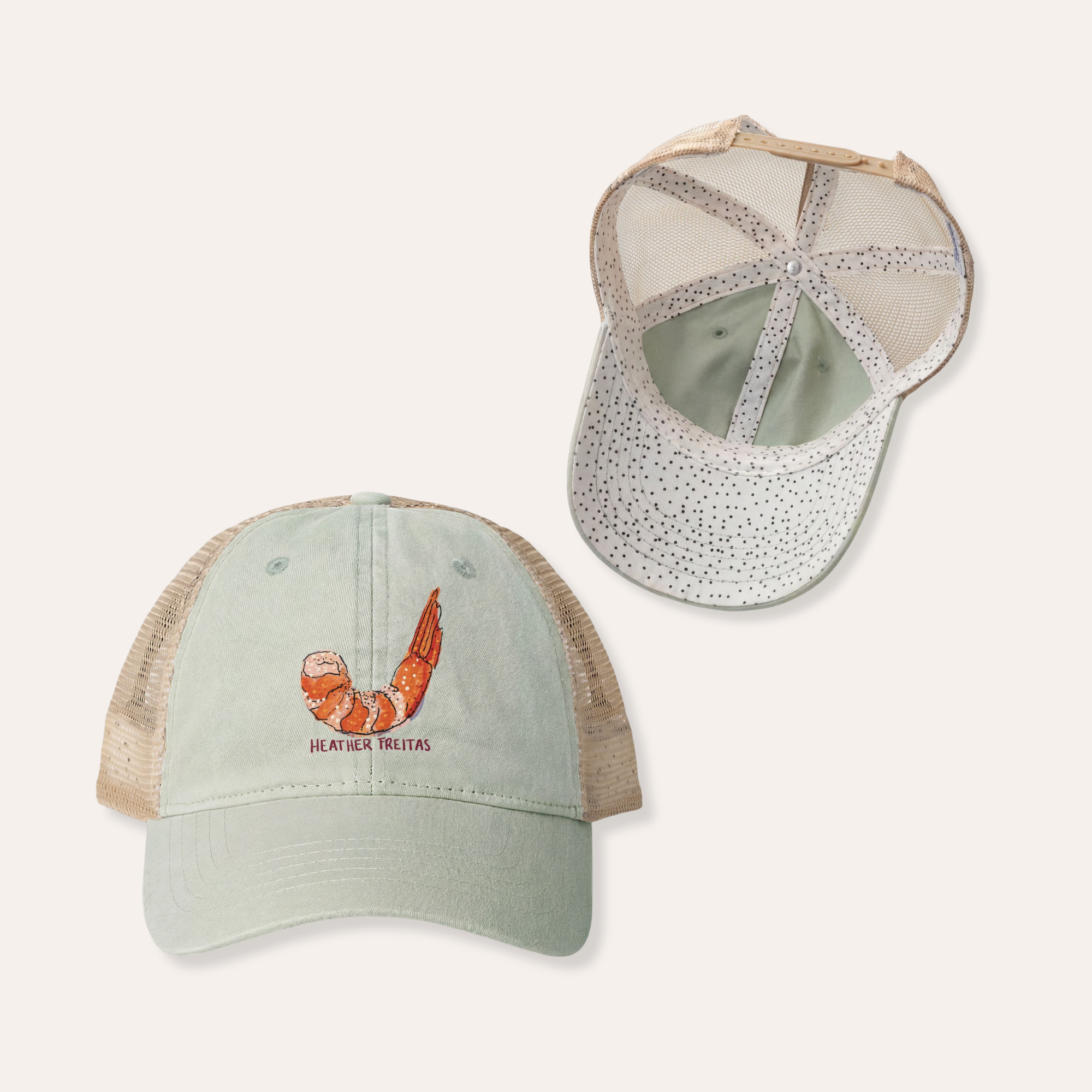 Shrimp Women's Washed Mesh-Back Cap