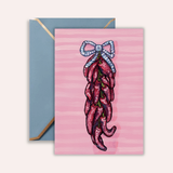 Dried Chilis Frameable Greeting Card