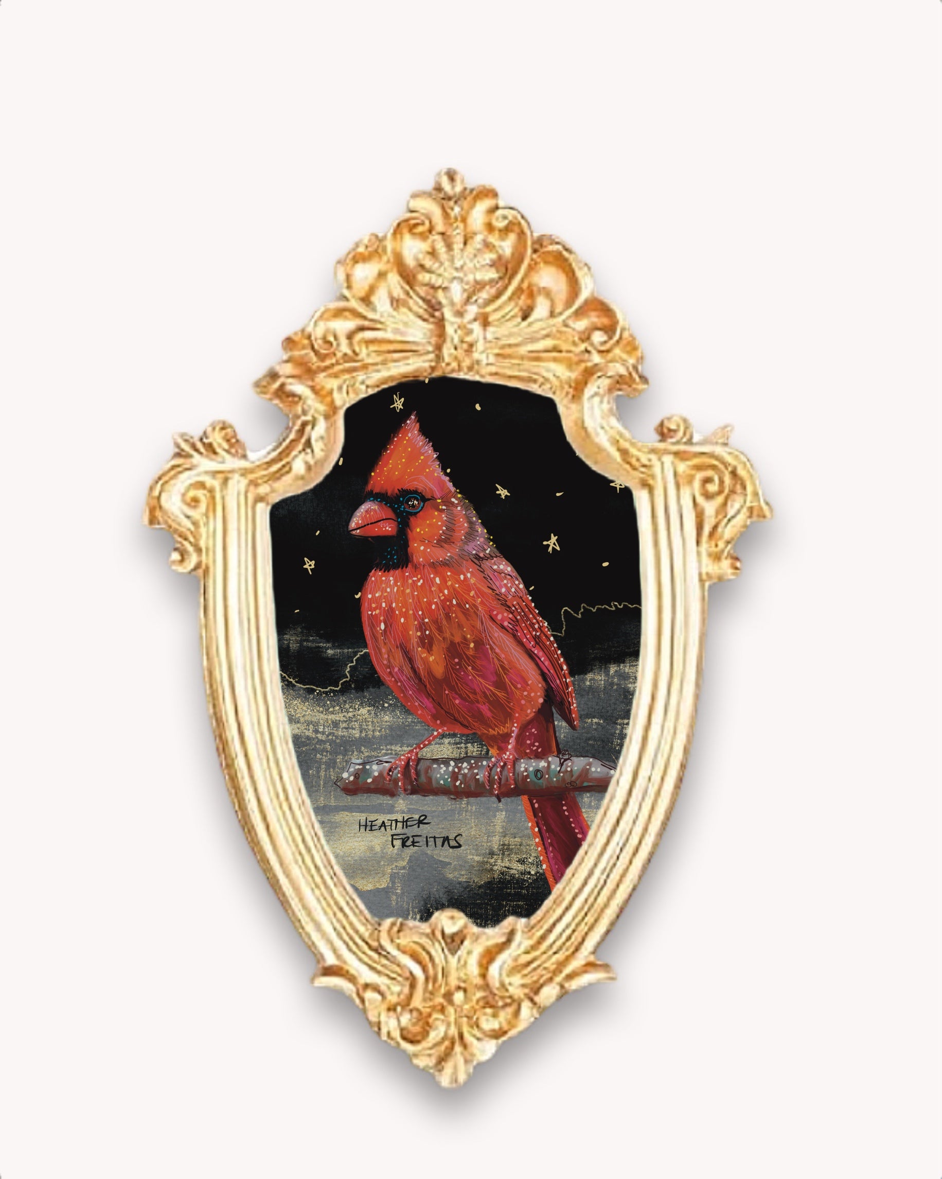 Cardinal Framed Magnet ( Small )