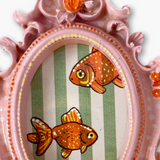 Fancy Goldfish ( Mini Original Painting )