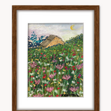 A Walk in the Woods ( Framed Original Oil Pastel Art )