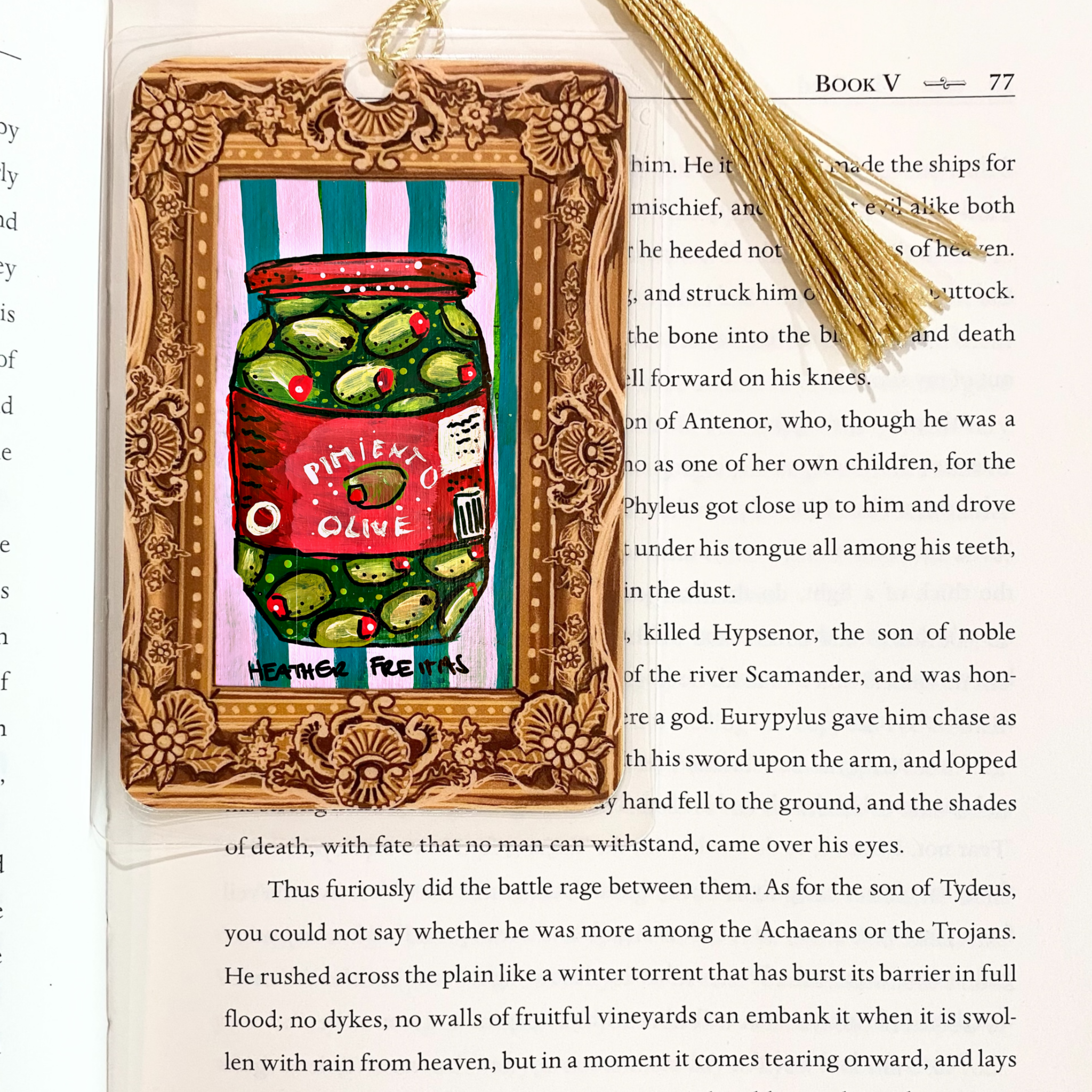 Olives Fine Art Painting Bookmark