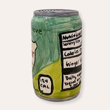 Ginger Soda Hand Painted Ceramic Bud Vase