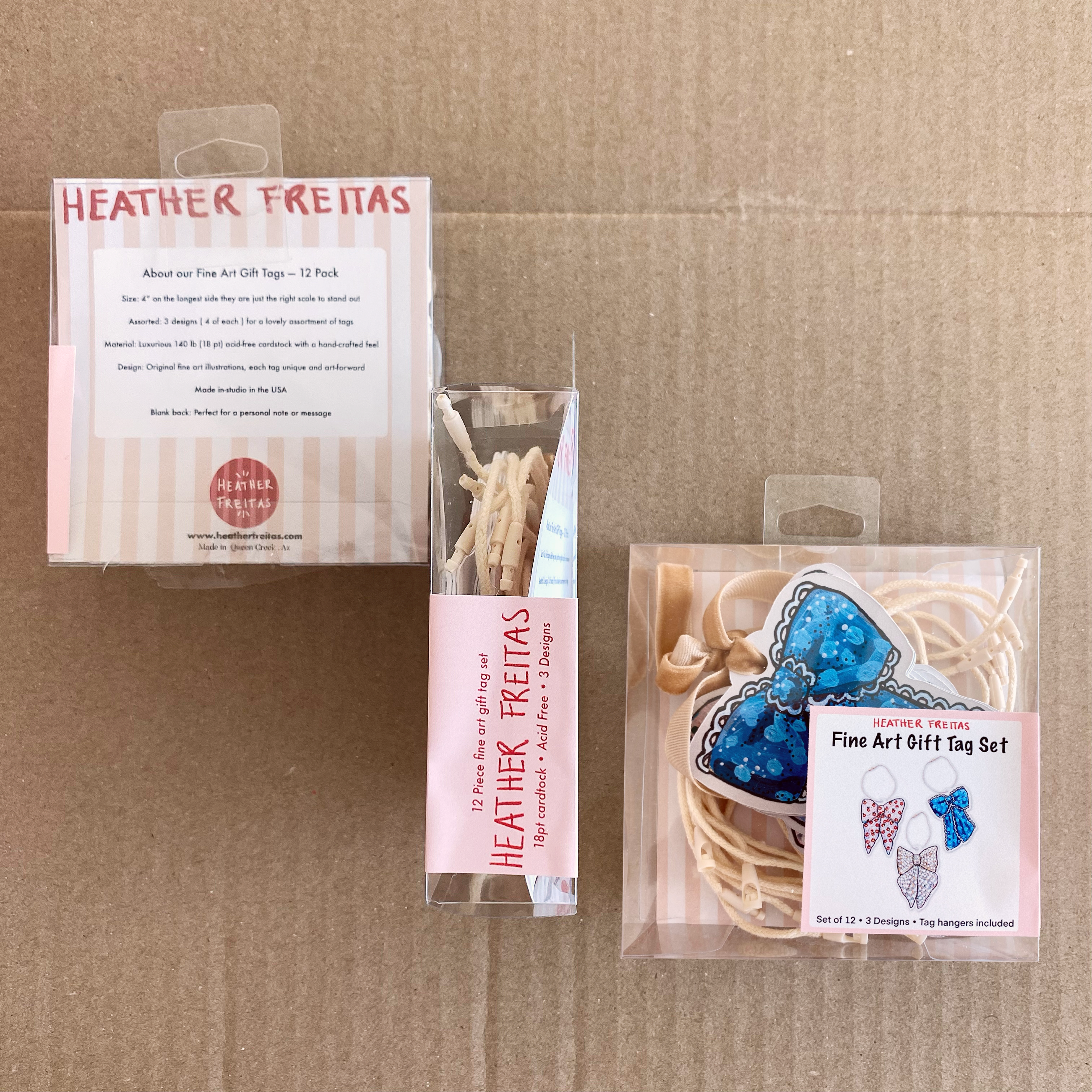 Ribbon Fine Art Gift Tags ( 12 pack )