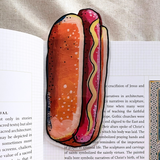 Hot Dog Die Cut Acrylic Bookmark ( Medium )