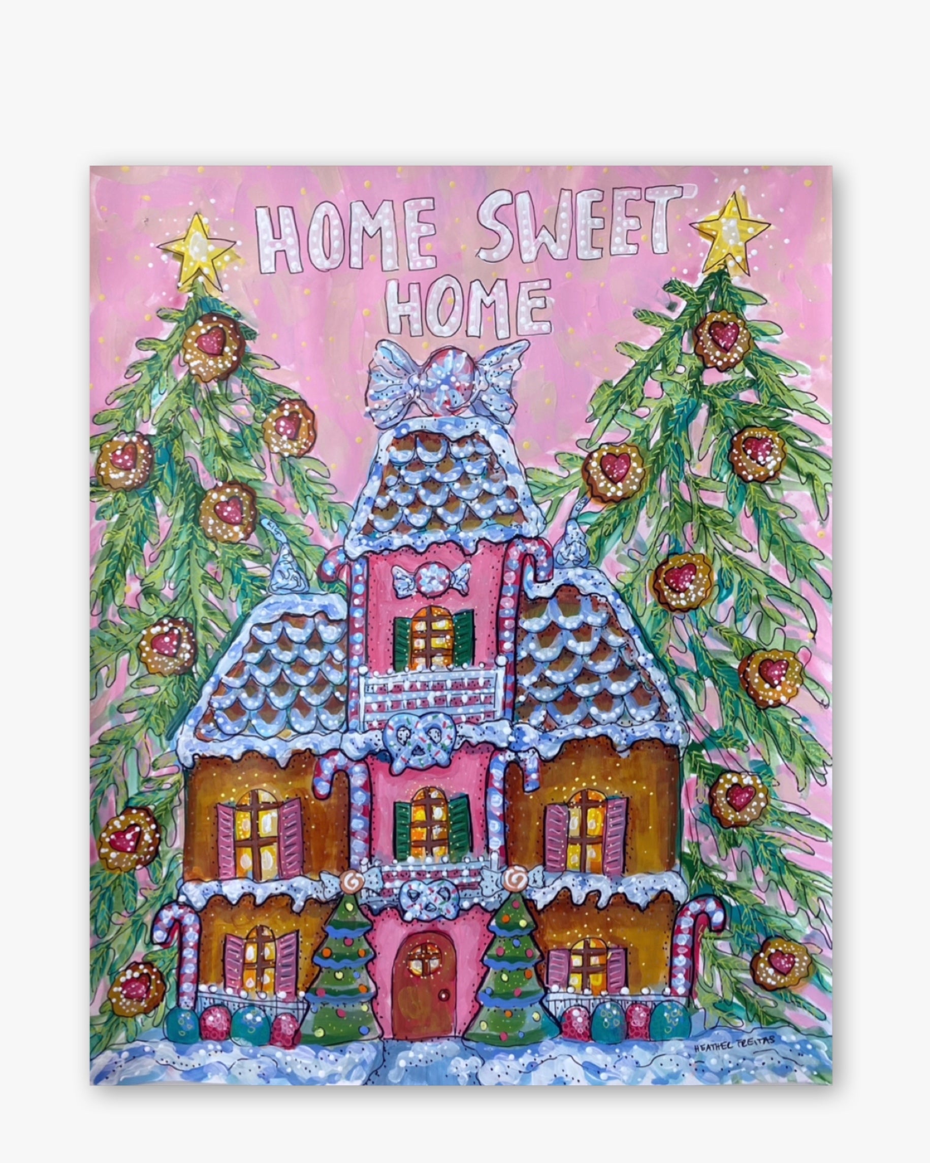 Home Sweet Gingerbread Home ( Original Painting )