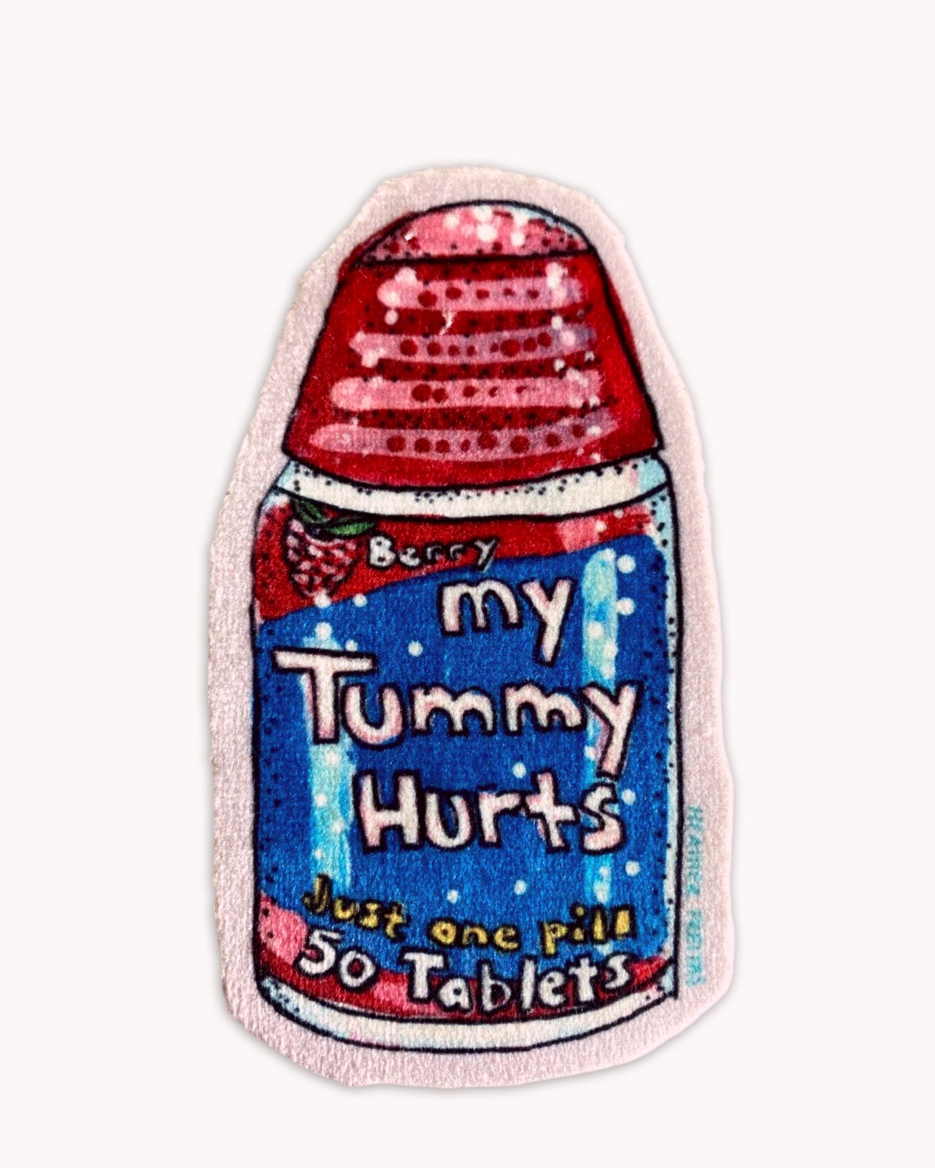 My Tummy Hurts - Sew On Velveteen Patch
