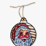 Wood Santa Hand Painted Ornament