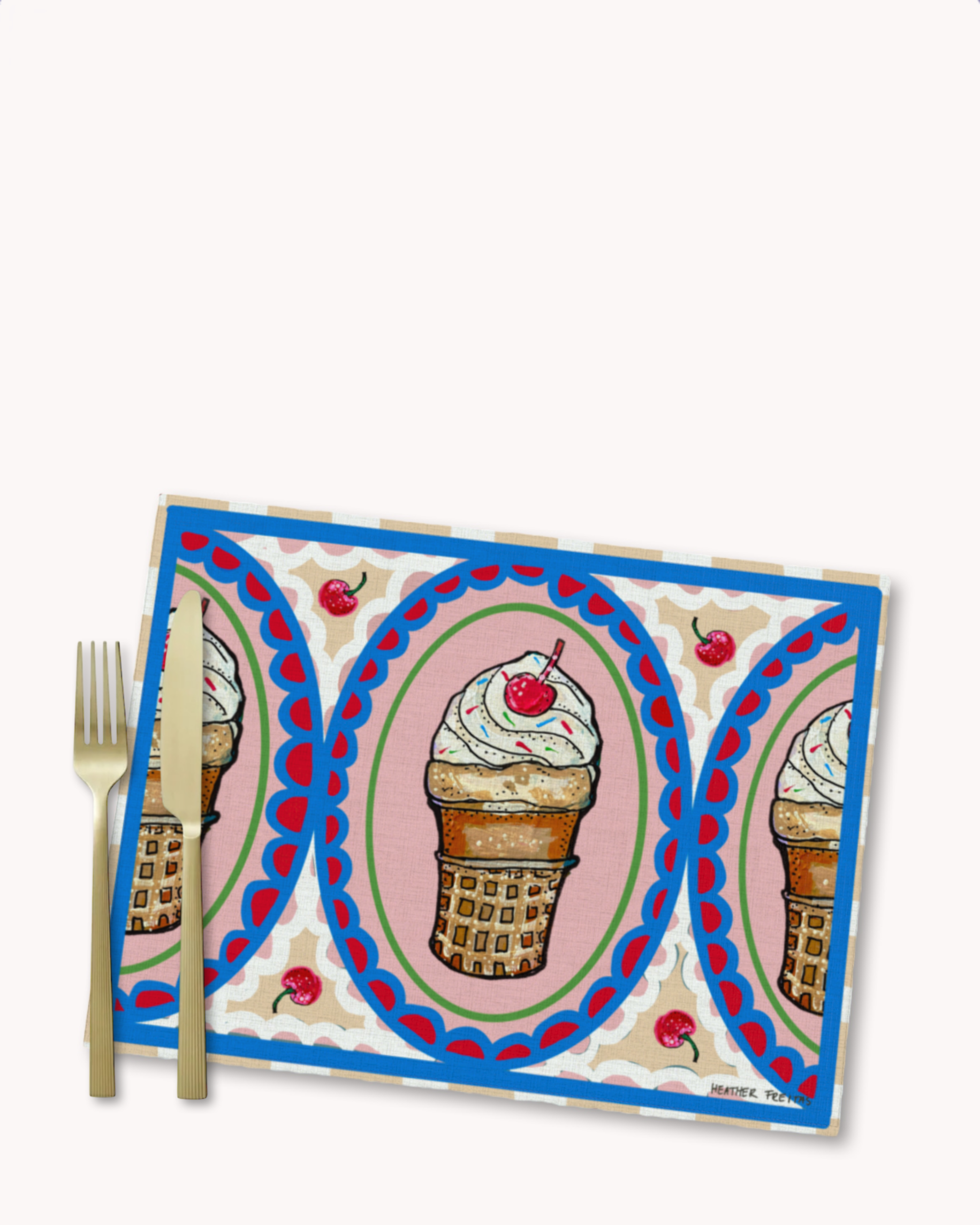 Vanilla Cone Placemat