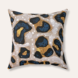 Leopard Lure Velveteen Throw Pillow