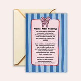 Pink Ribbon Frameable Greeting Card