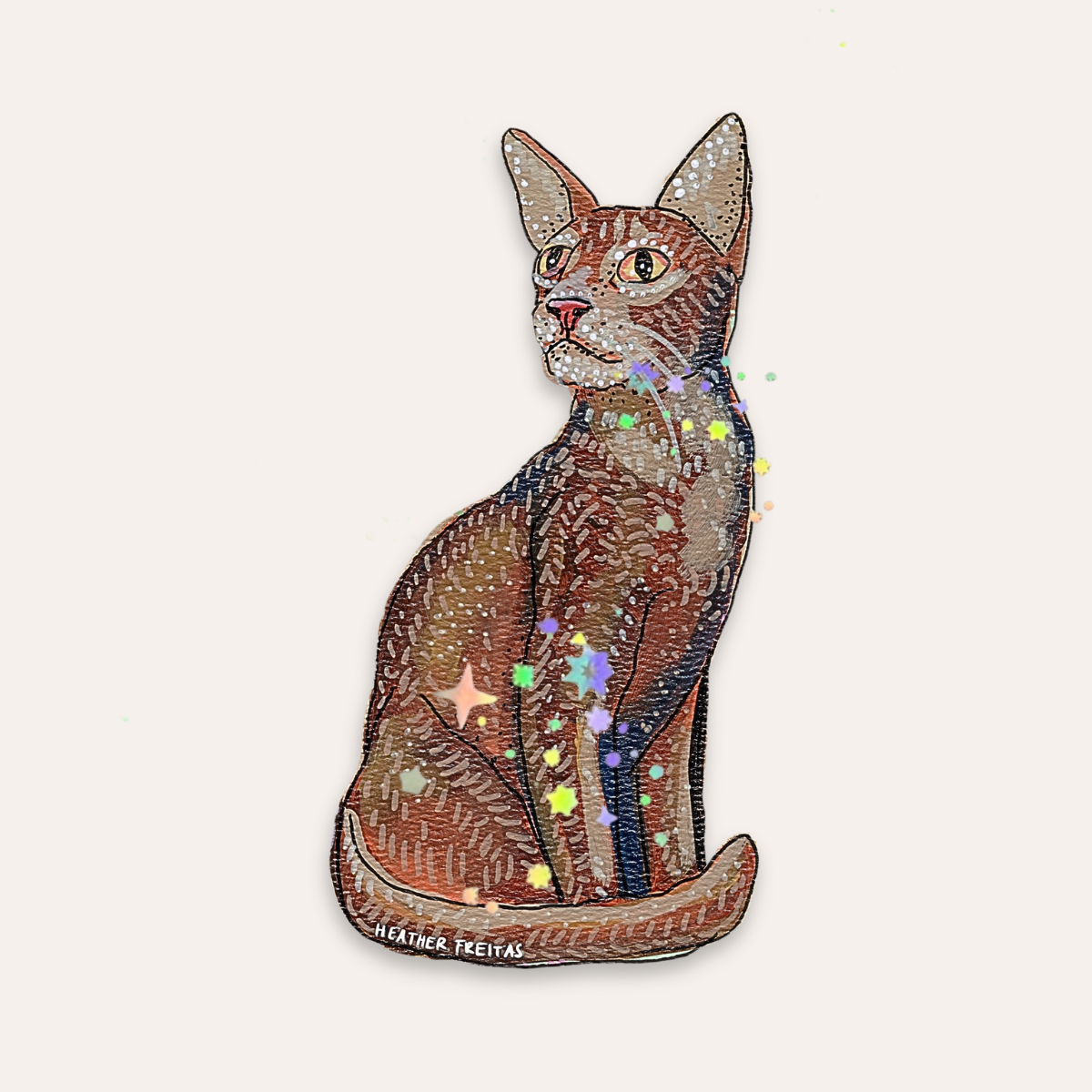 Abyssinian Cat Sticker