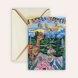 Fa La La Llama Fine Art Greeting Card