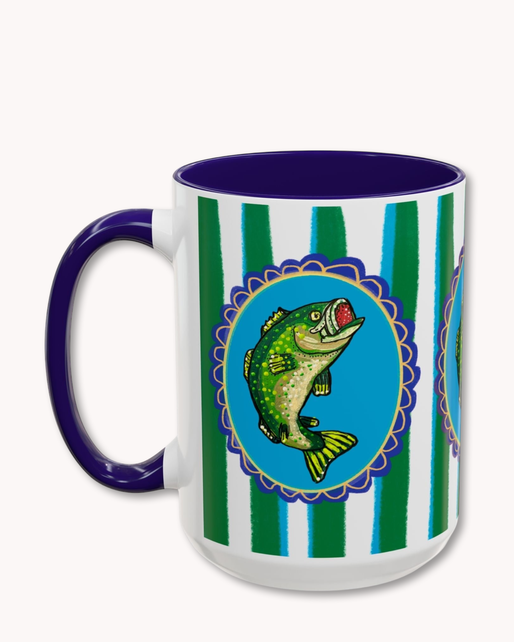 Bass Fish Coffee Mug 15oz