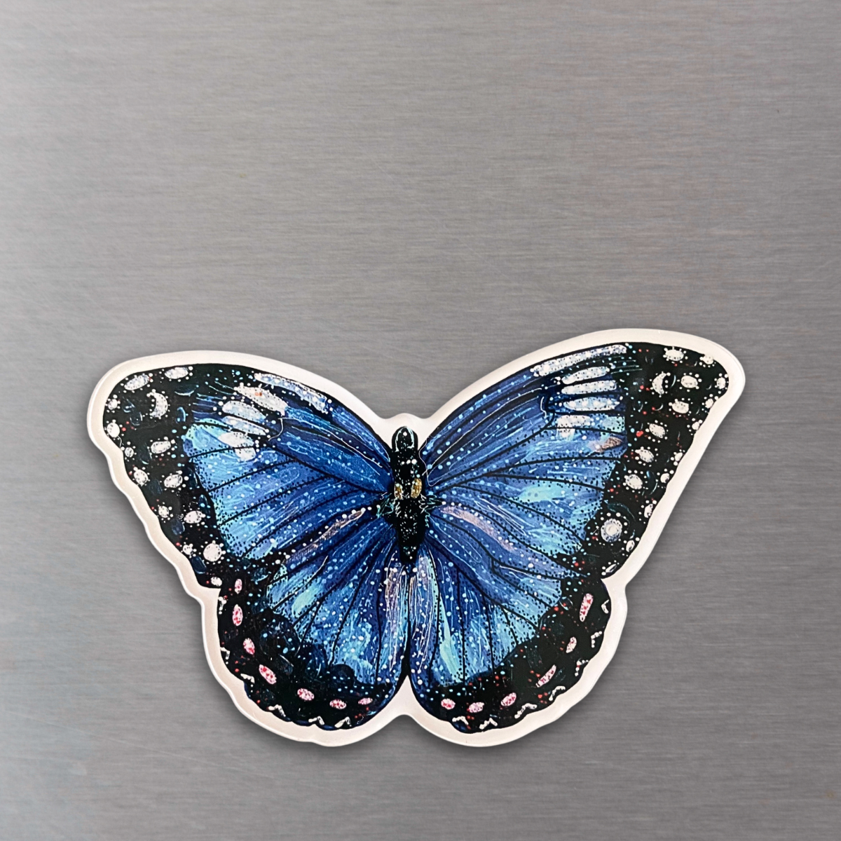 Blue Butterfly Acrylic Magnet