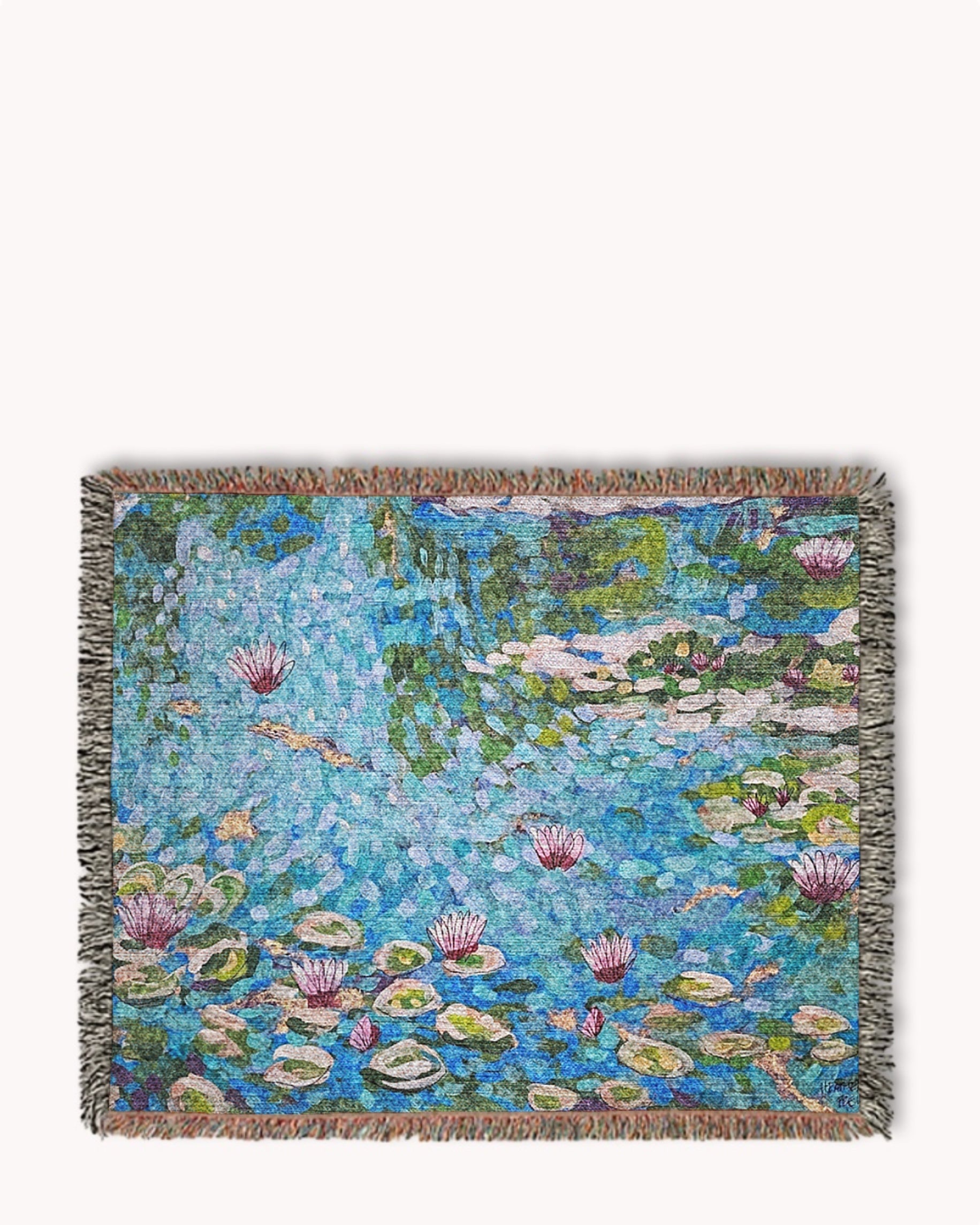 Monet's Pond Woven Blanket