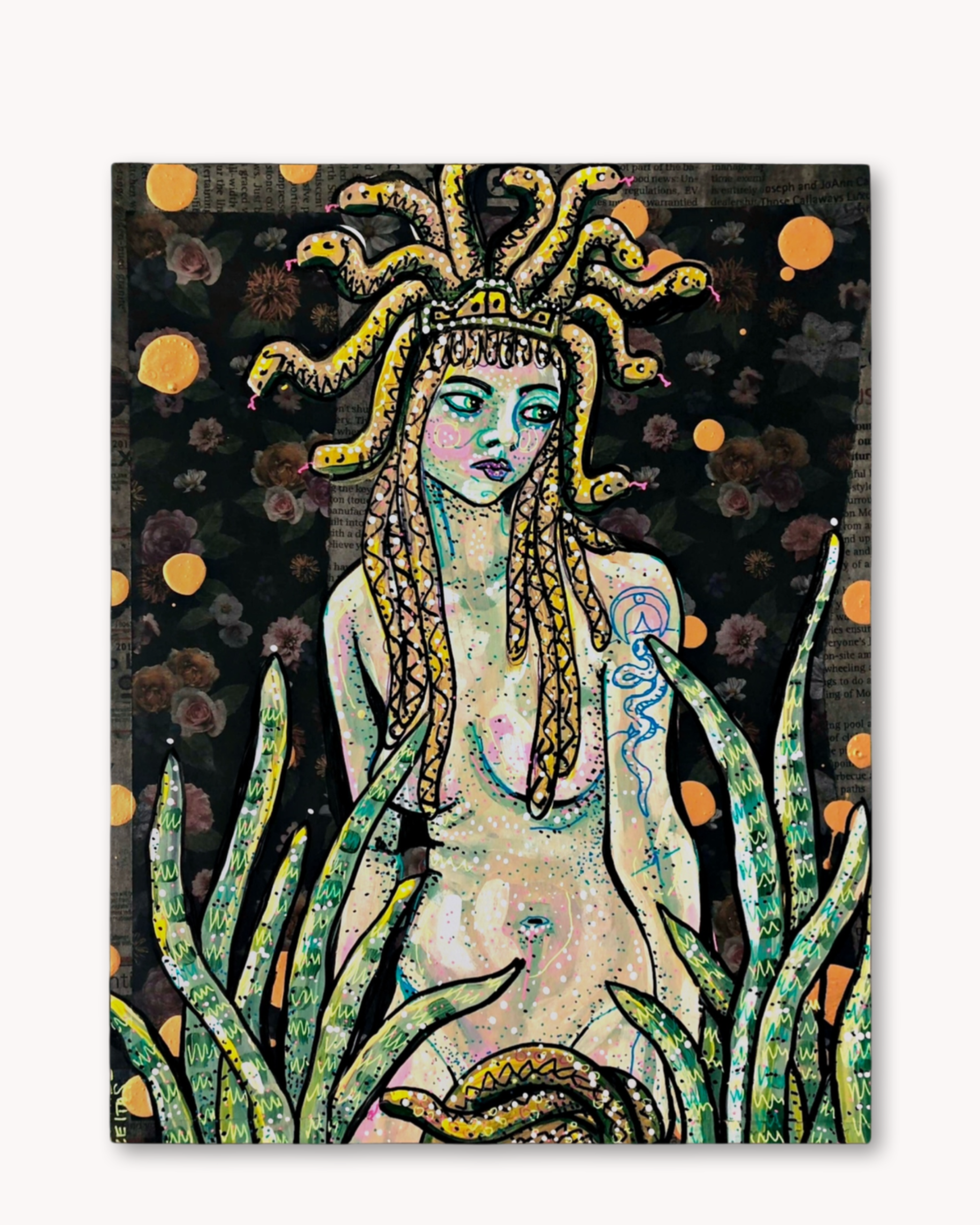 Medusa And The Seasnake - Economy Print