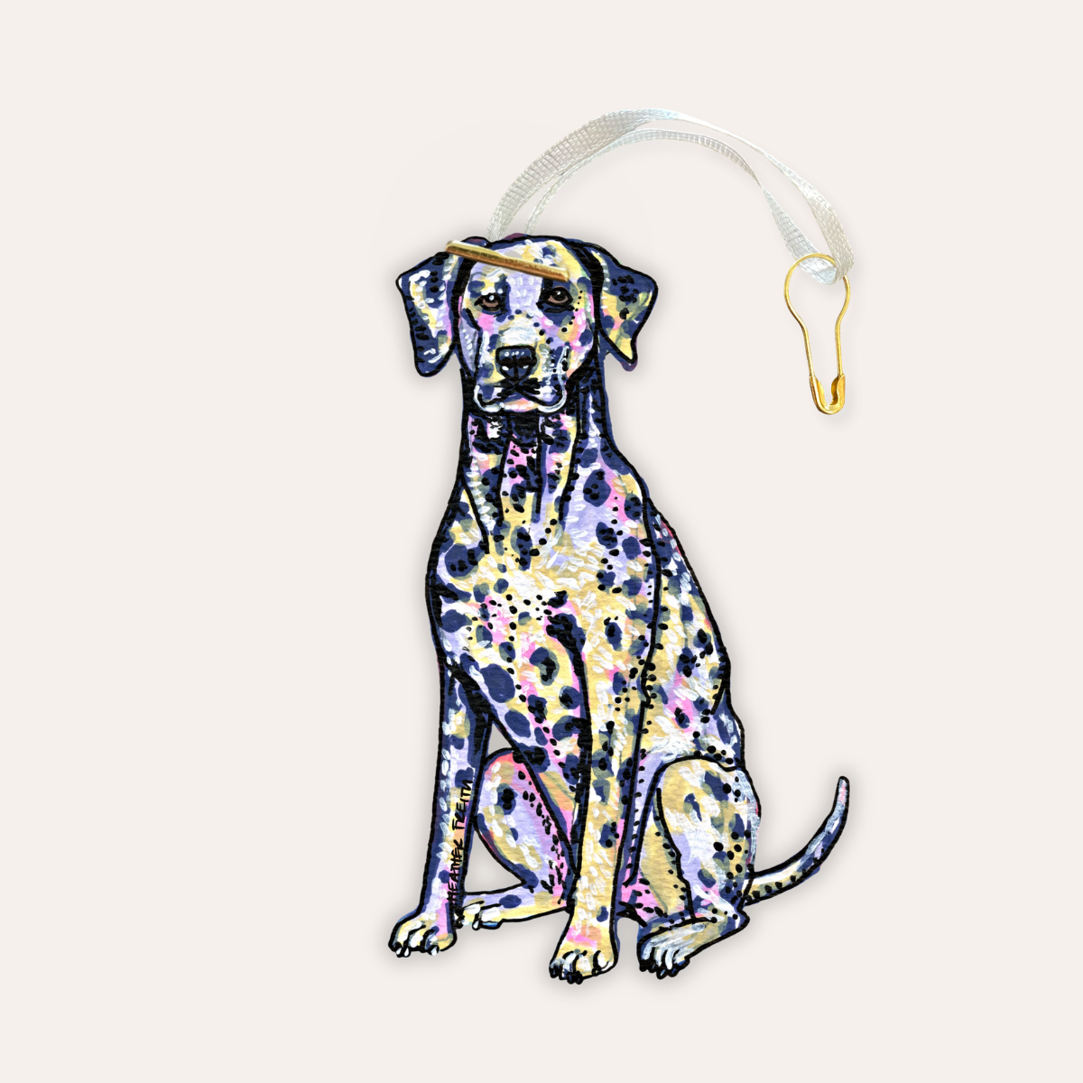 Dalmatian Dog Gift Tag