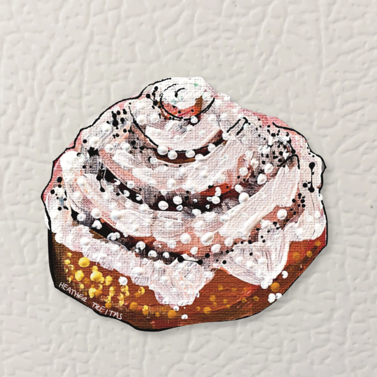 Cinnamon Roll Magnet ( Die-Cut )