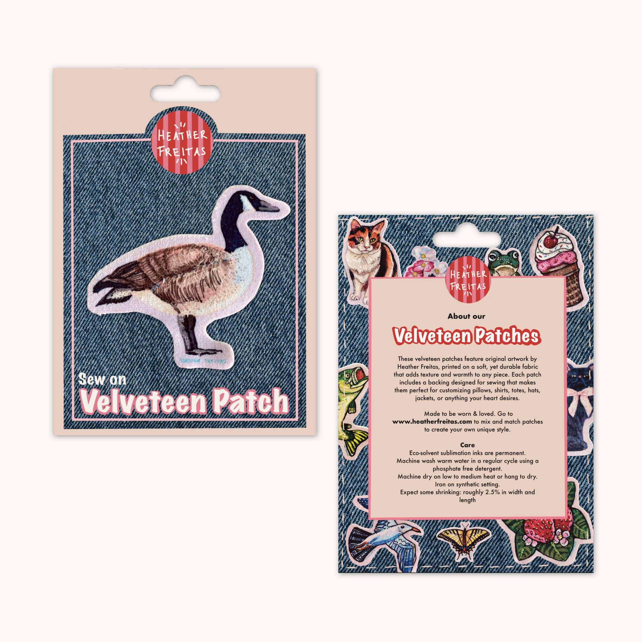 Goose - Sew On Velveteen Patch