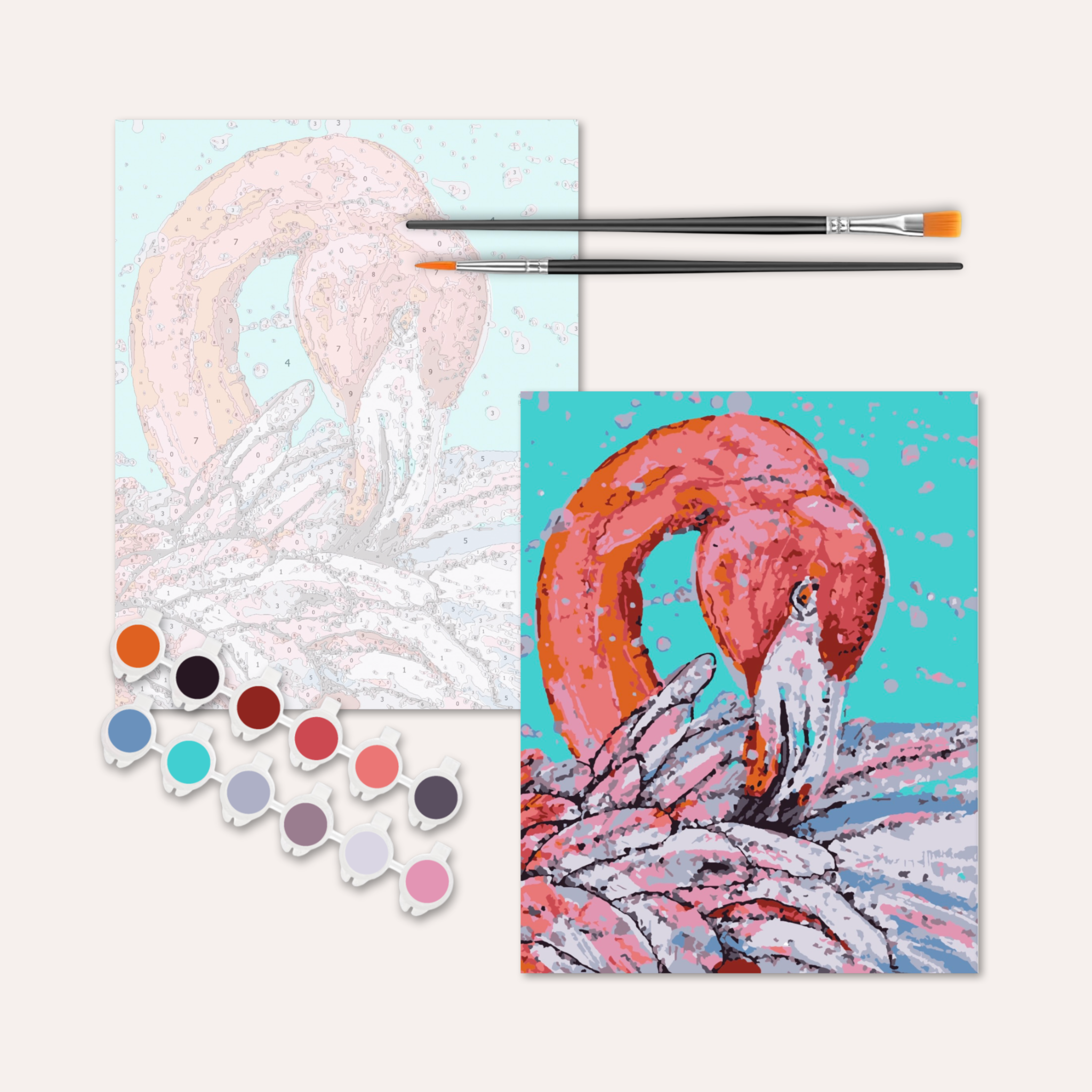 Garnet Flamingo - Paint by Numbers Kit