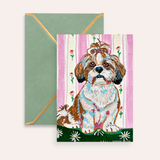 Shih Tzu Fine Art Greeting Card