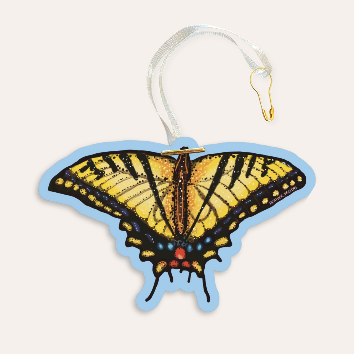 Yellow Swallowtail Gift Tag