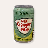 Ginger Soda Hand Painted Ceramic Bud Vase