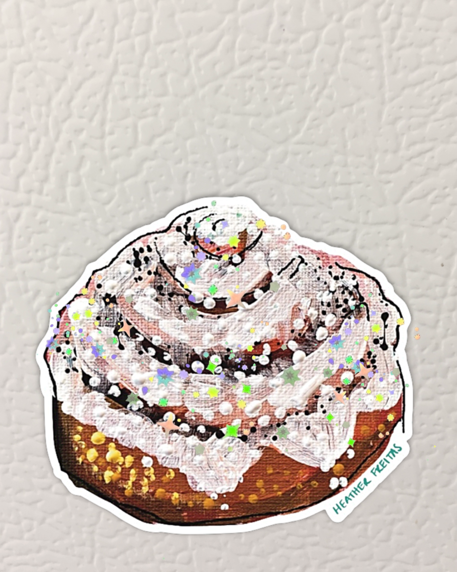 Cinnamon Roll Magnet ( Die-Cut )
