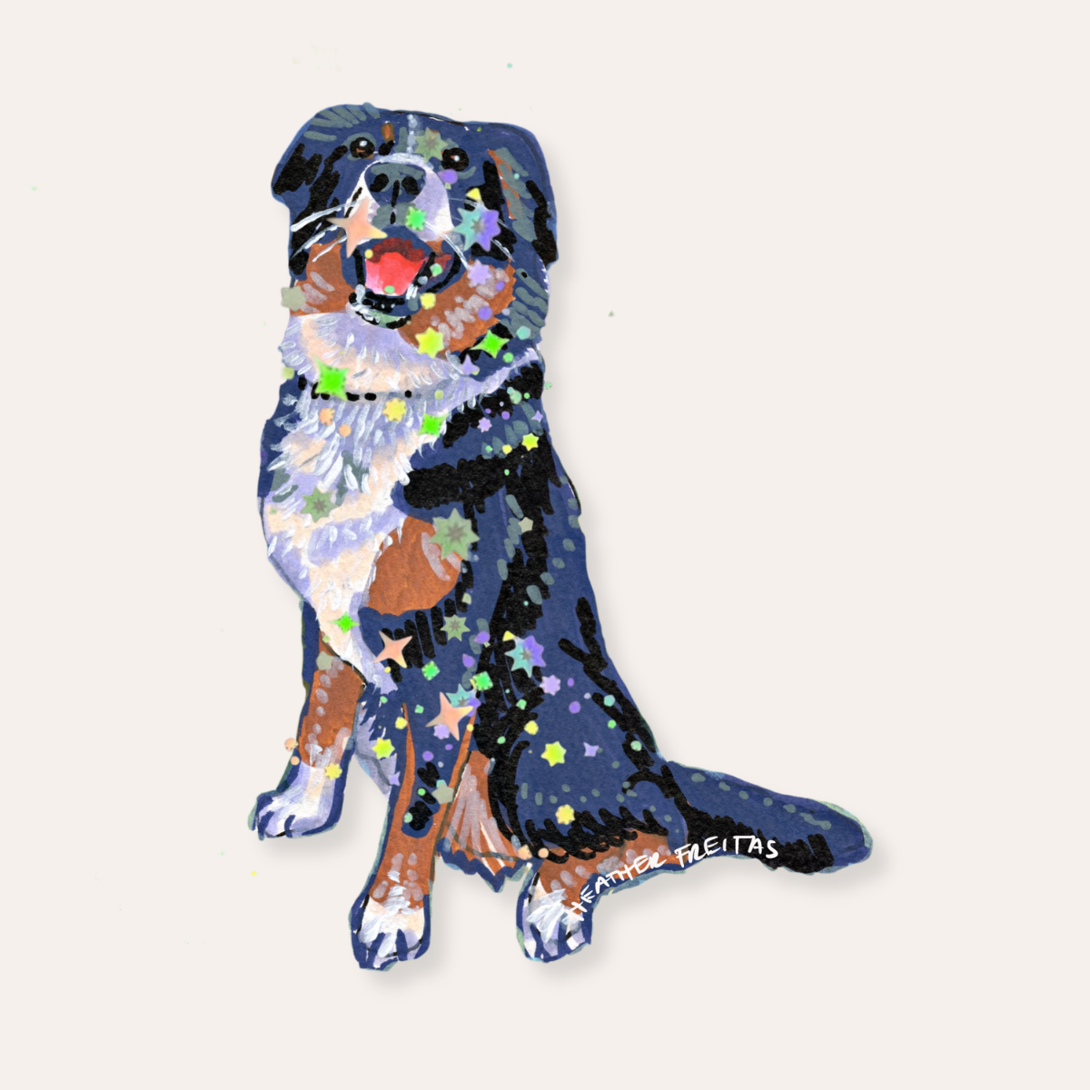 Bernese Mountain Dog Sticker